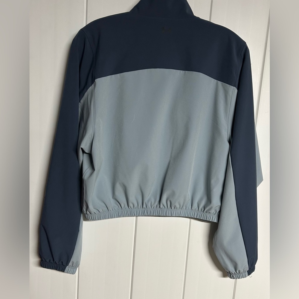 NWT Under Armour Women’s Rival Woven Crop Jacket - Picture 3 of 5